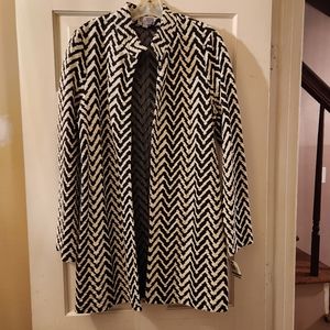 JM COLLECTION OPEN FRONT DUSTER COAT  NWT
